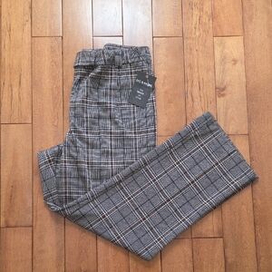 🆕️ Zac & Rachel Women's Sand/ Rust/ Green Plaid Pants  Size 16